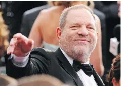  ?? — THE ASSOCIATED PRESS FILES ?? Harvey Weinstein denies all allegation­s against him, saying they were consensual.