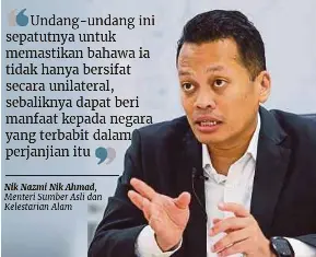 ?? (Foto Aswadi Alias/bh) ?? Nik Nazmi ketika sesi temu bual dengan BH dan dua media lain di Putrajaya, semalam.