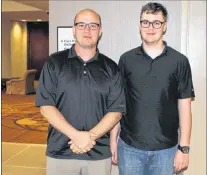  ?? SADIE-RAE WERNER/SPECIAL TO THE TELEGRAM ?? Michael Bradford and Duncan Bradford-wilson concluded their tour of Newfoundla­nd and Labrador on Duncan’s 18 birthday.