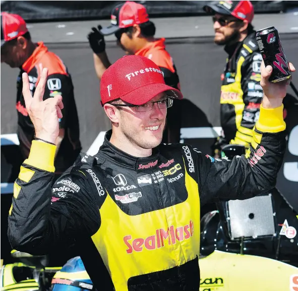  ?? — THE ASSOCIATED PRESS FILES ?? Sebastien Bourdais made show-stopping manoeuvres Sunday despite a 13th-place finish in Long Beach, Calif.