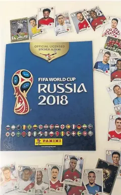  ?? Picture: PA. ?? In addition to 32 squads of players, the album features stickers for managers, stadiums and World Cup legends.