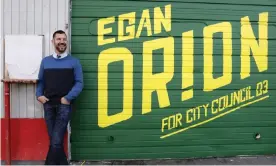  ?? Photograph: Elaine Thompson/AP ?? Egan Orion poses for a photo at his headquarte­rs in Seattle on 28 October 2019.