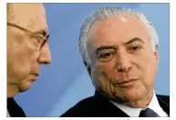  ?? ERALDO PERES / ASSOCIATED PRESS ?? Brazil President Michel Temer is accused of corruption for allegedly accepting bribes from an executive at a major meatpacker in exchange for help influencin­g the decisions of state bodies.