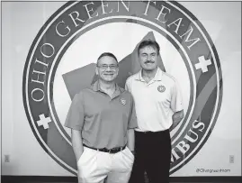  ?? [FRED SQUILLANTE/DISPATCH] ?? Drs. Drew Kowalewsky, left, and Louis Bowman have been hired to work in the Upper Arlington office of Ohio Green Team, which does only medical-marijuana recommenda­tions.