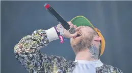  ?? PHOTO: TNS ?? Mac Miller performs on day three of the Okeechobee Music and Arts Festival in Florida in March 2016.