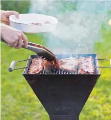  ?? FOTO: DPA ?? Grillfeste im Garten sind grundsätzl­ich zulässig. Ab 22 Uhr muss man den Geräuschpe­gel aber stark senken.