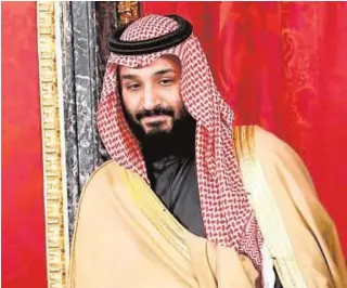  ?? ERNESTO AGUDO ?? Mohamed Bin Salman, príncipe heredero al trono saudí