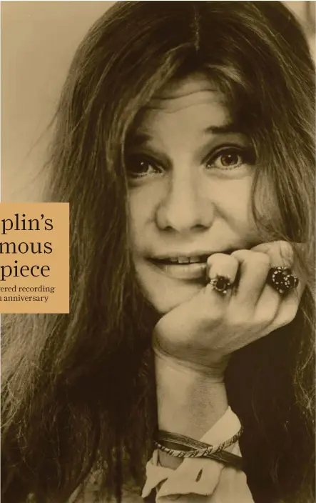  ?? Michael Ochs Archives / Getty Images ?? Janis Joplin’s “Pearl” was released posthumous­ly on Jan. 11, 1971, three months after her death on Oct. 4, 1970.