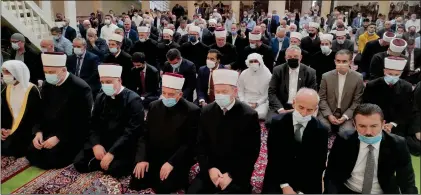  ?? ?? Svečanost završetka takmičenja u Zagrebačko­j džamiji