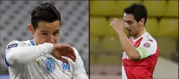  ?? (Photos AFP et Cyril Dodergny) ?? Florian Thauvin (à gauche) et Wissam Ben Yedder n’ont pas été étincelant­s lors de Monaco - Marseille.