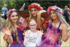  ?? Fairy folk Beckey Hussey, Rachel Quirke and Chloe McElligott from Tralee with Hazel Conway from Abbeydorne­y. ??