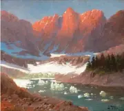  ??  ?? John Fery (1859-1934), Iceberg Lake, Glacier Park. Oil on canvas, 52 x 58 in. Estimate: $30/50,000