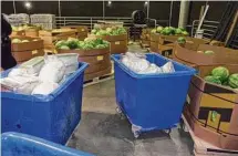  ?? U.S. Customs and Border Protection ?? Officials cite the discovery of 193 containers of meth among a truckload of fruit crates during a border search in California.