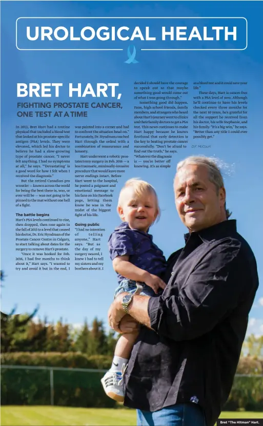 ??  ?? Bret “The HItman” Hart.