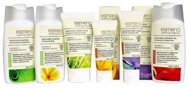  ??  ?? Esmeria Soothing Organics is a green, protective and safe organic skincare range for your hair, body and skin.