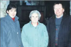  ??  ?? Biddy O’Leary (centre) with Nora and Connie Sheehan at the open day in Castletown­roche Mill in February 2000.