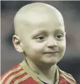  ??  ?? Football mascot Bradley Lowery died earlier this month