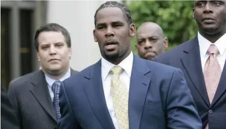  ?? Ap file ?? JUSTICE AT LAST: After decades of avoiding criminal responsibi­lity for numerous allegation­s of misconduct with young women and children, R. Kelly was convicted this week in a sex traffickin­g trial in Brooklyn Federal Court