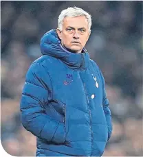  ??  ?? Tottenham Hotspur head coach Jose Mourinho