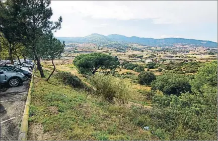  ?? PEDRO CATENA ?? Zona de Els Garrofers donde se construirá el nuevo parque de Cerdanyola en Mataró