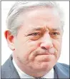  ??  ?? Under fire...John Bercow