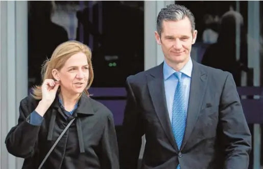  ?? // AFP ?? La Infanta Cristina e Iñaki Urdangarin se separan tras casi 25 años de matrimonio