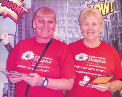  ??  ?? Jaqui and Mo Collins helping East Lancashire Hospice promote their Starlight Walk