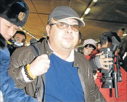  ?? Picture: REUTERS ?? DREADED LIFE: Kim Jong-Nam at Beijing airport in China in this photo taken by Kyodo in February 2007. He was murdered in Malaysia on Monday