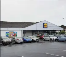  ??  ?? Lidl’s existing store in Cranmore. Donal Hackett.