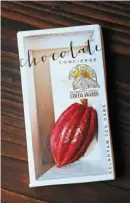  ?? ?? chocolate concierge’s 70% Kelantan chocolate recently bagged the World 50 best at the cocoa of excellence Program, a global competitio­n.