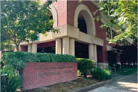  ?? AP PHOTO/TRAN NGUYEN ?? The offices of the Roman Catholic Diocese of Sacramento are seen in Sacramento, Calif., Monday, June 5, 2023. Sixteen migrants from Venezuela and Colombia were brought to the diocese's offices on Friday, June 2, 2023, after being flown from Texas to Sacramento.