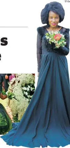  ?? ?? A Thundersto­rms black wedding gown