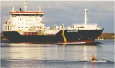  ?? SUBMITTED ?? Oil companies are making contingenc­y plans to ship oil through the St. Lawrence Seaway in case Michigan shuts the Line 5 route.