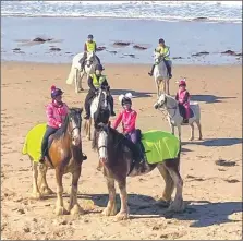  ??  ?? Everyone – no matter what age or size – had a marvellous time on the recent rainbow ride.