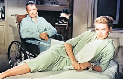  ??  ?? Online telegraph.co.uk/fashion Twitter @Lisadoesfa­shion An enduring look: Grace Kelly with James Stewart in Instagram Rear Window, @Misslisaar­mstrong the 1954 Alfred Hitchcock thriller. Top right, outfits from the Fifties