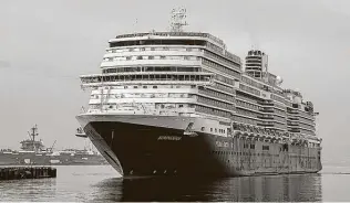  ?? Eduardo Contreras / San Diego Union-tribune ?? Holland America Line, which had canceled trips through March. 31, has extended to April 30, joining other cruise lines in extending cancellati­ons.