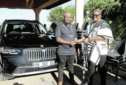 MEC hands over new BMW to king as part of provincial drive - PressReader