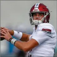  ?? (AP/Wade Payne) ?? Troy junior quarterbac­k Jacob Free stepped in last week against Georgia State and passed for 329 yards after sophomore Gunnar Watson went down with an injury. Both could play today against Arkansas State.