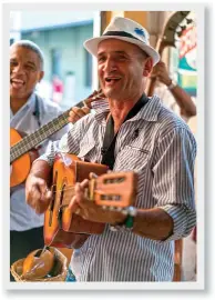  ??  ?? Havana is heaven for music lovers (above), and for the thirsty (right);