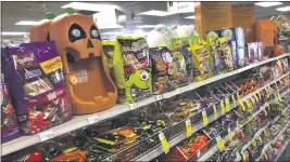  ?? ROBERT F. BUKATY — THE ASSOCIATED PRESS ?? Halloween candy and decoration­s are displayed at a store Wednesday in Freeport, Maine.
