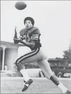  ?? Sporting News Archives/Icon SMI ?? A STAR receiver at USC, Swann is in the college and pro football halls of fame.