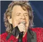  ??  ?? Mick Jagger