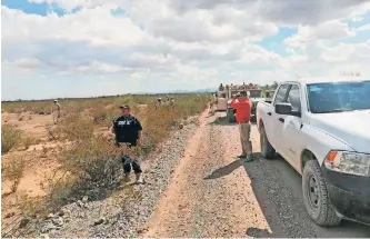  ?? ?? Continúan peinado la zona donde se reportó la desaparici­ón