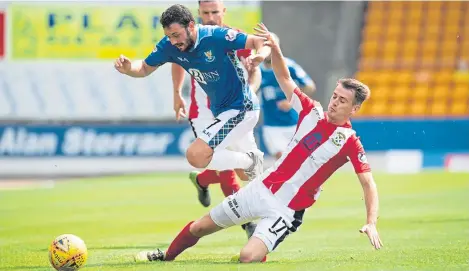  ?? Picture: SNS Group. ?? St Johnstone and East Fife battled it out in the opening round of group games.