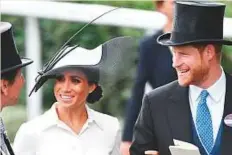  ?? Rex Features ?? The Duchess of Sussex, Meghan Markle, makes her Royal Ascot bow, together with her husband, Prince Harry.