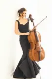  ?? Dario Acosta ?? Cellist Inbal Segev premieres “Tangle Eye” on May 7.