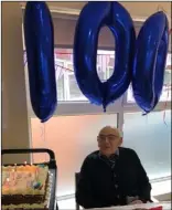  ??  ?? Walter Goode at his 100th birthday tea party.