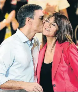  ?? LUIS TEJIDO / EFE ?? Pedro Sánchez e Idoia Mendia, ayer en un mitin en Barakaldo