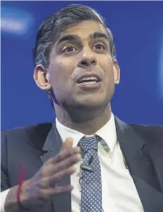  ?? PICTURE: LISA FERGUSON ?? Prime Minister Rishi Sunak has insisted that he is preparing for a General Election later this year