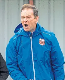  ?? ?? Rothes boss Ross Jack watched his team win well.
